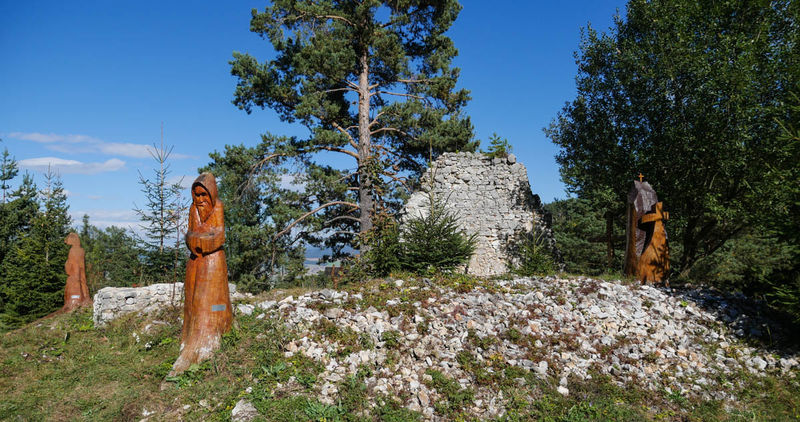 Słowacki Raj - ruiny kaplicy, Kláštorisko