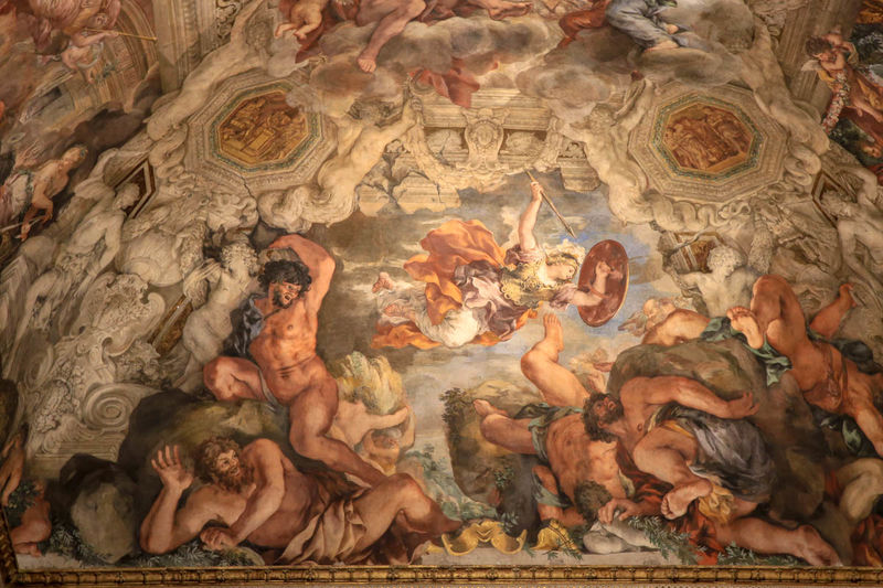 Pałac Barberinich w Rzymie - fresk sufitowy 'Triumf Opatrzności Bożej'