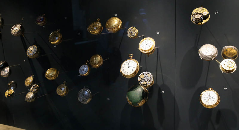 !Fragment kolekcji zegarków - British Museum (Muzeum Brytyjskie) w Londynie