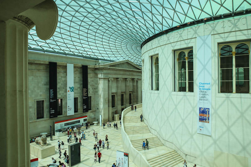 Kryty dziedziniec - Muzeum Brytyjskie (British Museum) w Londynie
