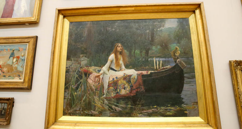 'The Lady of Shalott' - John William Waterhouse (Tate Britain - Londyn)