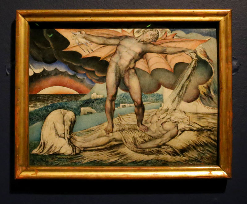 'Satan Smiting Job with Sore Boils' - William Blake (Tate Britain - Londyn)