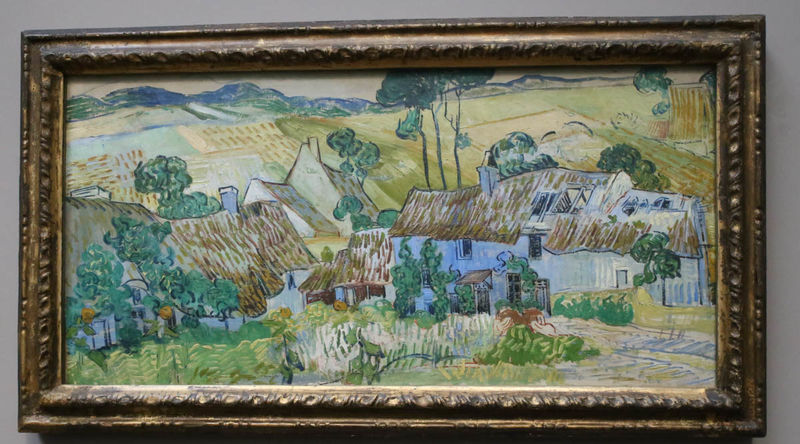 'Chaty kryte strzechą pod wzgórzem' Vincent van Gogh - National Gallery, Londyn