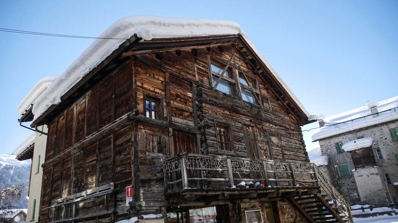 !Zabytkowa zabudowa w Livigno
