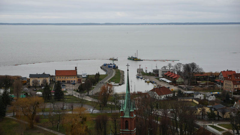 !Widok na Frombork i Zalew Wiślany