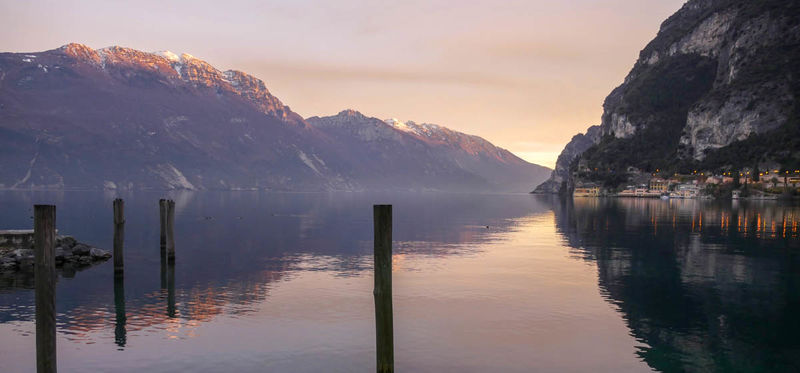 Jezioro Garda - zachód słońca