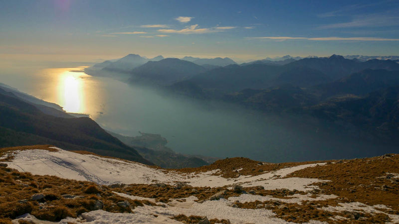 Widok na jezioro Garda z Monte Baldo