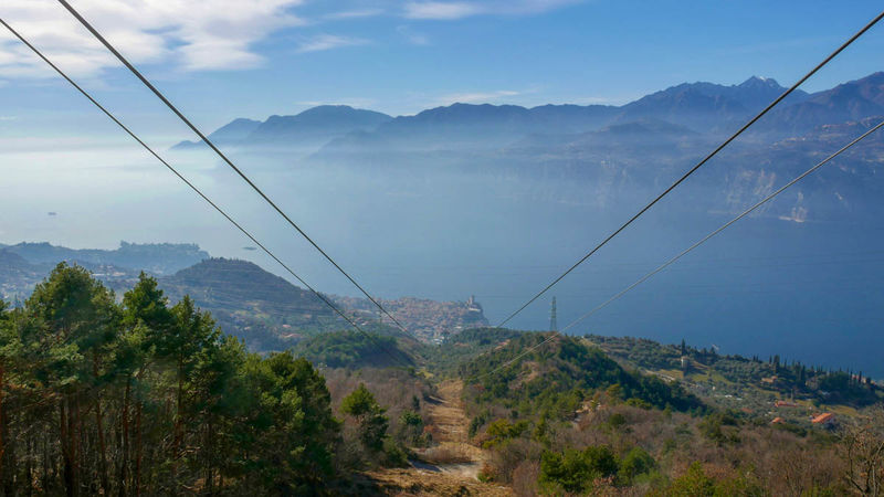 Monte Baldo nad jeziorem Garda - podczas wjazdu