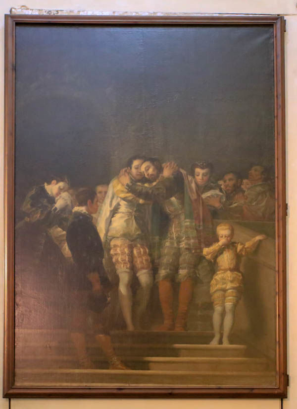 !Jeden z obrazów autorstwa Goya'i w Katedrze w Walencji