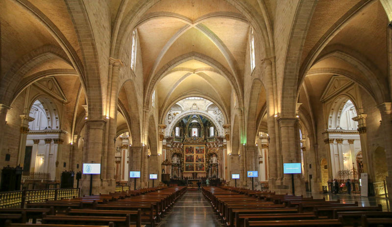 Wnętrze Katedry w Walencji