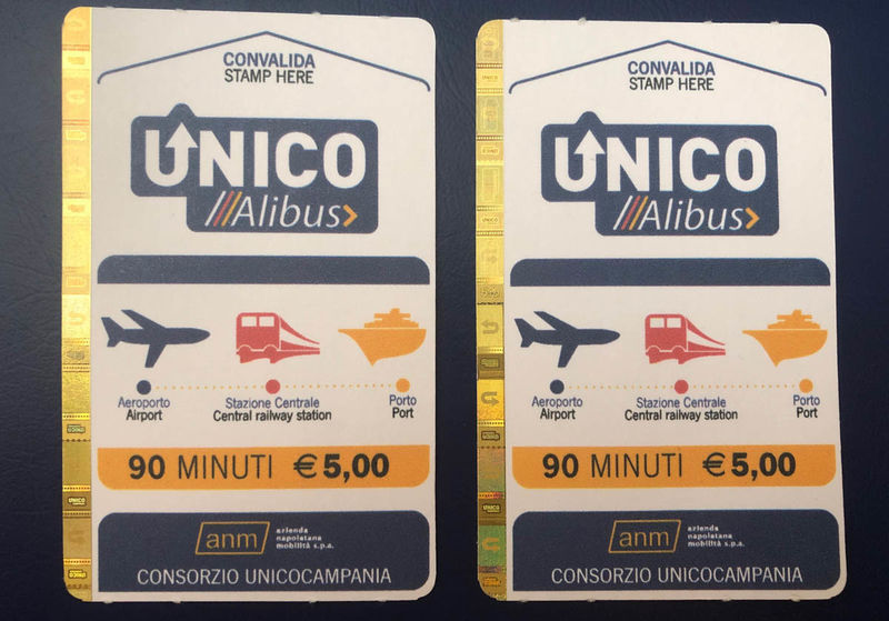 Bilet lotniskowy na autobus (Neapol)