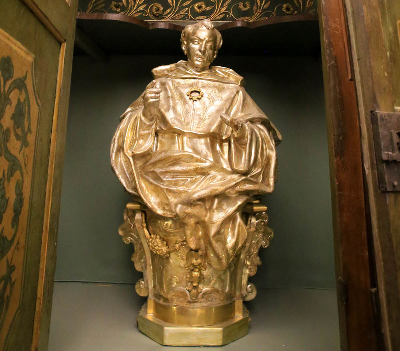 !Relikwiarz Jacka Odrowąża w klasztorze San Domenico Maggiore w Neapolu