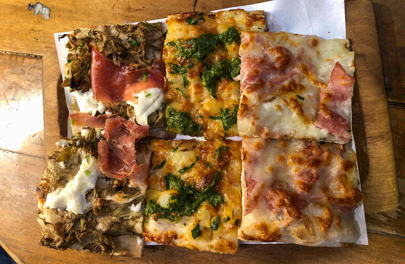 !Pizza na kawałki w Rzymie (lokal La Boccaccia)