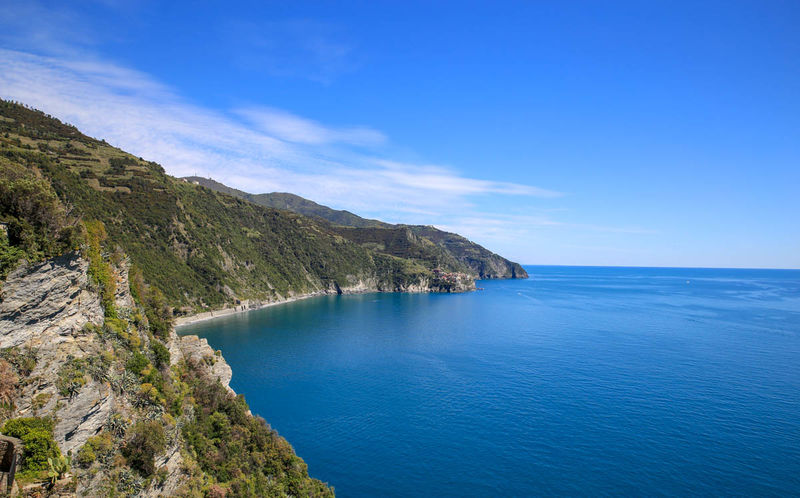 Widok z miasteczka Corniglia (Cinque Terre)