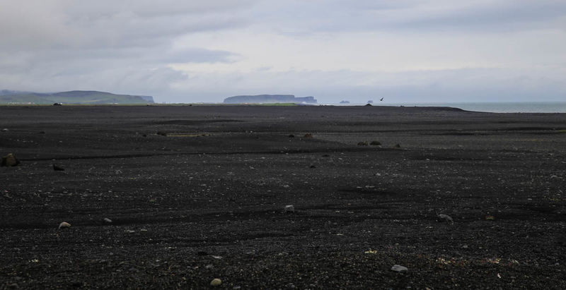 Widok z okolic wraku samolotu Dakota (Islandia)