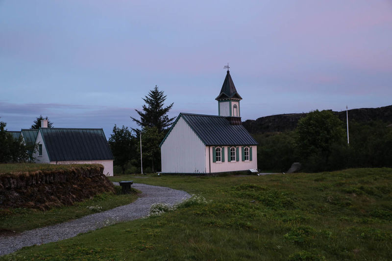 !Kościół Þingvallakirkja - Park Narodowy Þingvellir (Thingvellir), Islandia