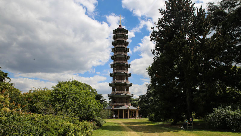 !Wielka Pagoda - Kew Gardens w Londynie