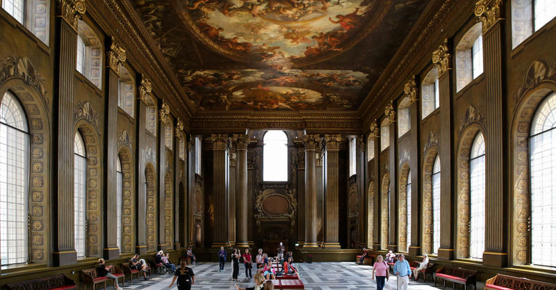 Painted Hall - Old Royal Naval College - Greenwich, Londyn