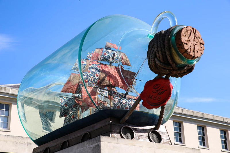 Największy na świecie statek w butelce - Narodowe Muzeum Morskie w Londynie