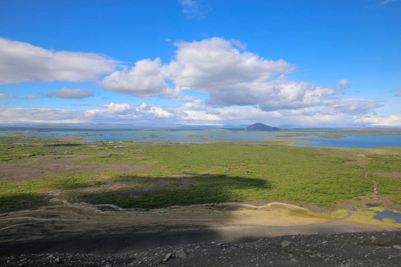 Widoki z wulkanu Hverfjall (Islandia)