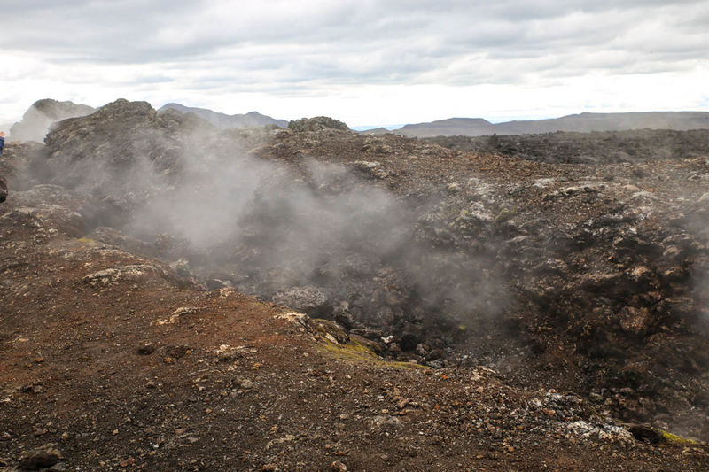 Obszar geotermalny przy wulkanie Leirhnjukur - Islandia