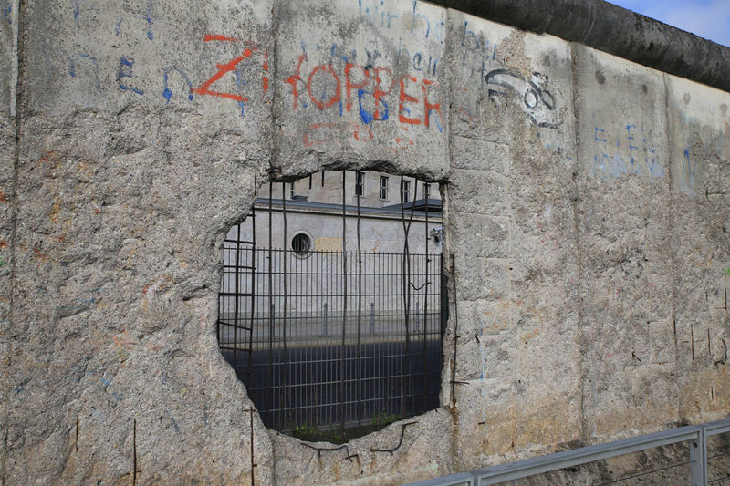 Fragment muru przy Topografii Terroru - Berlin