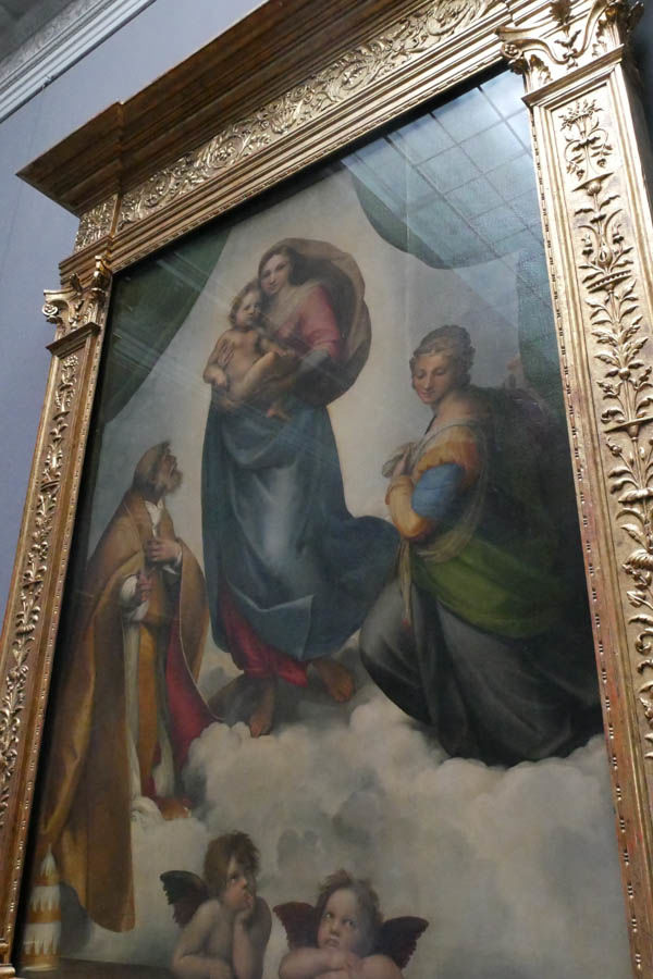 'Madonna sykstyńska' Rafael Santi / Galeria Obrazów Starych Mistrzów w Dreźnie