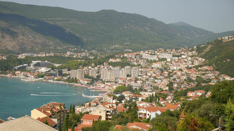 Widok z twierdzy Spanjola w Herceg Novi