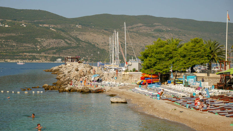Plaża miejska w Herceg Novi