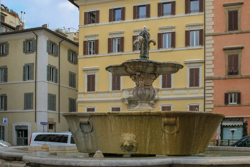 Fontanna na Placu Farnese w Rzymie