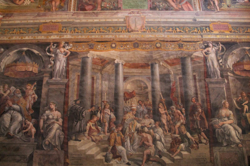 Muzea Watykańskie - Pokoje Rafaela - Stanza di Constantino