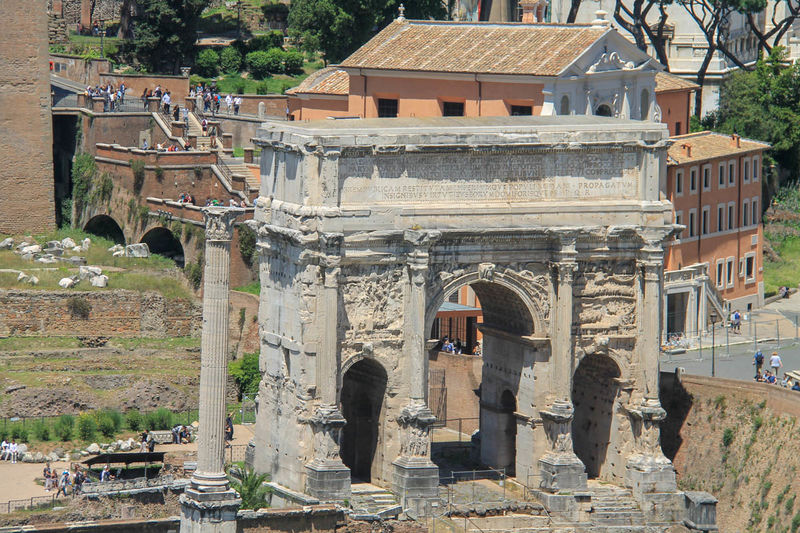 Forum Romanum (Rzym) - Łuk Septymiusza Sewera
