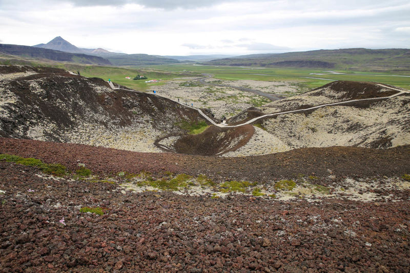 Widoki z Krateru Grábrók (Islandia)