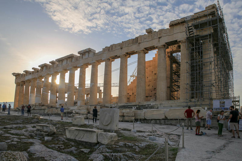 Kolumnada Partenonu w Atenach