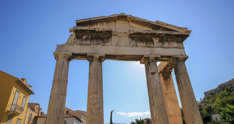 Brama Ateny Archegetis - Agora rzymska w Atenach