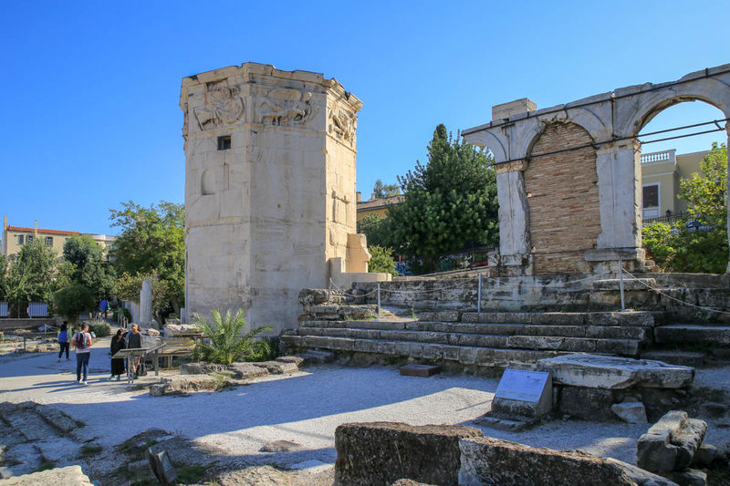 Wieża Wiatrów i Agoranomion - Agora rzymska w Atenach
