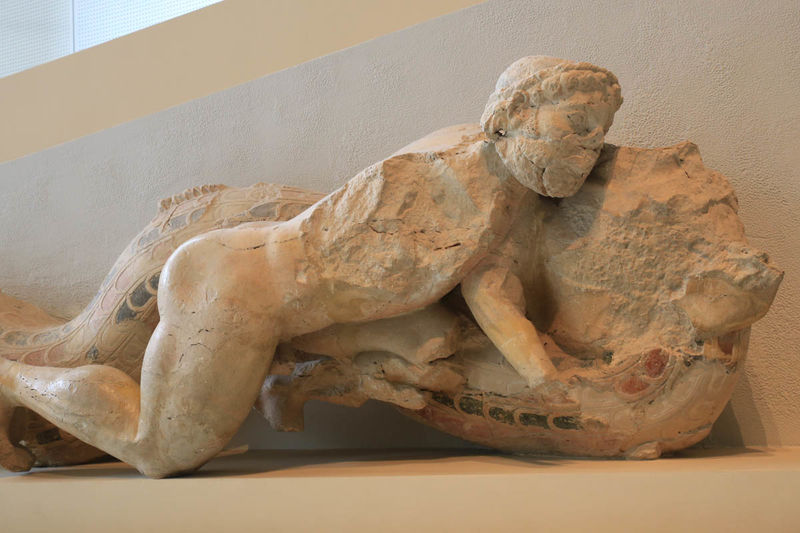 Herakles i Triton - Nowe Muzeum Akropolu w Atenach