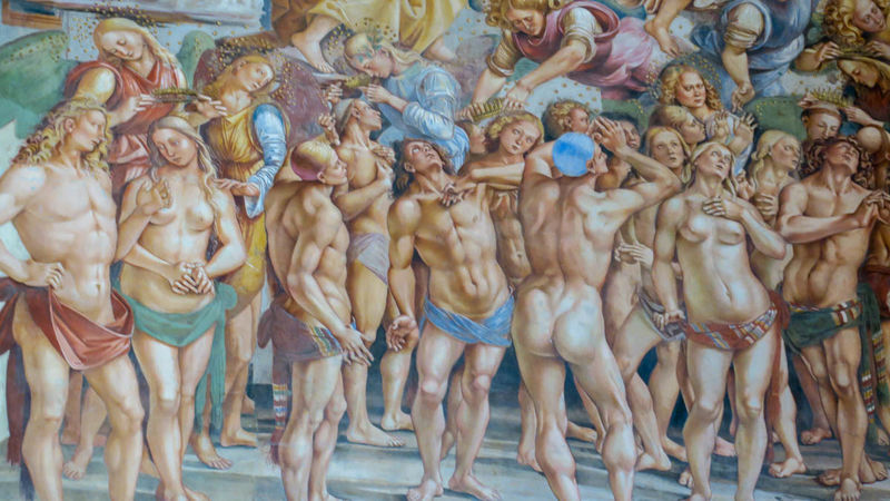 Орвието - собор, фреска Синьорелли 