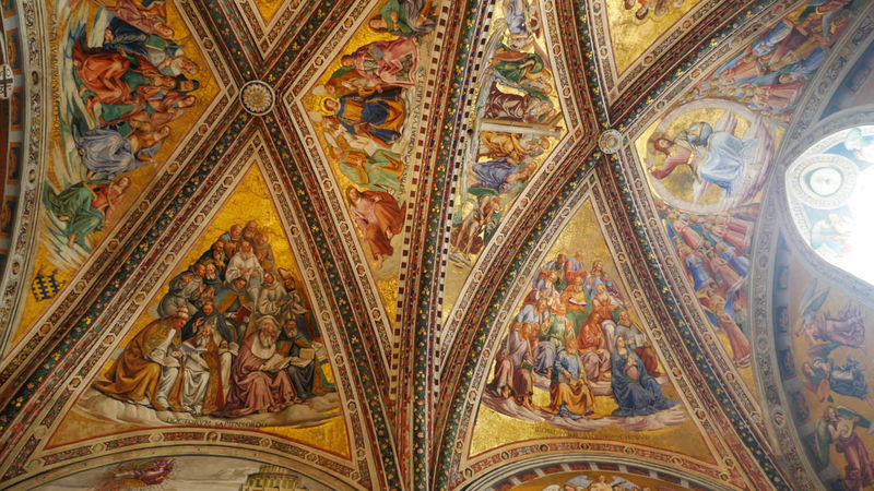 !Orvieto - katedra, fresk Signorelliego i Fra Angelico