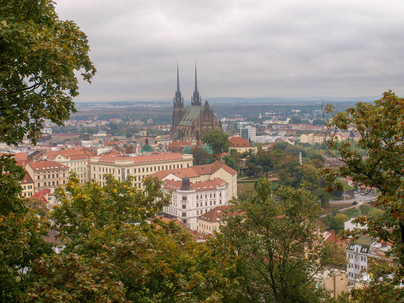 !Czechy - widok na katedrę w Brnie