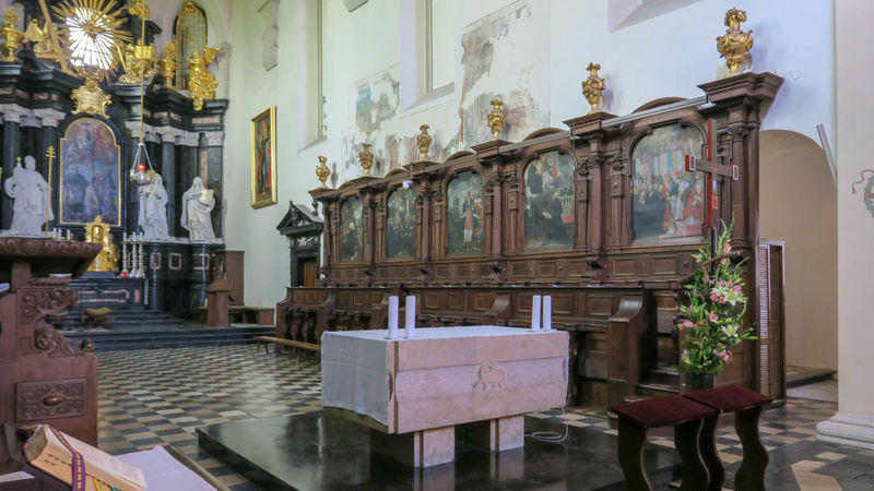 Kościół św. Piotra i Pawła w Tyńcu - stalle
