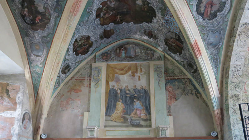 Tyniec - Opactwo Benedyktynów, malowidła w kapitularzu
