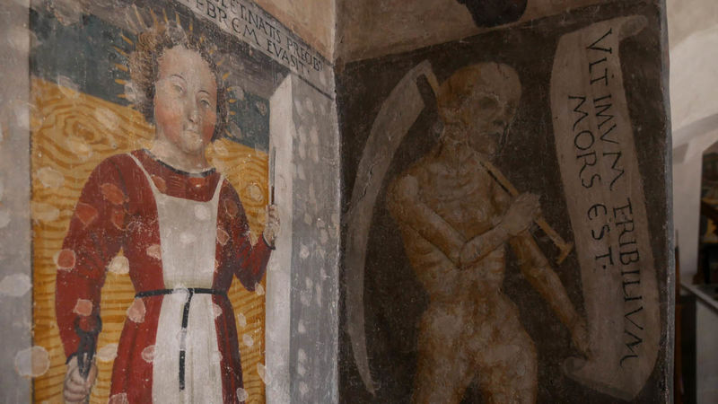 Valcamonica - Św. Szymon z Trydentu - fresk z Bienno