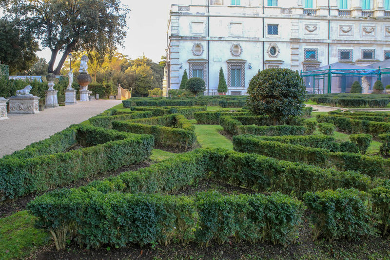 Ogrody przy Willi Borghese w Rzymie