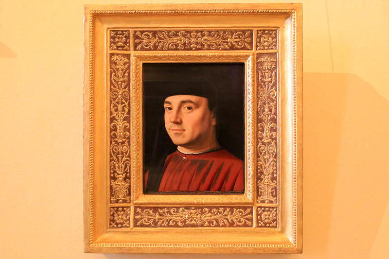 !"Portret mężczyzny" Antonello de Messina - Galeria Borghese w Rzymie