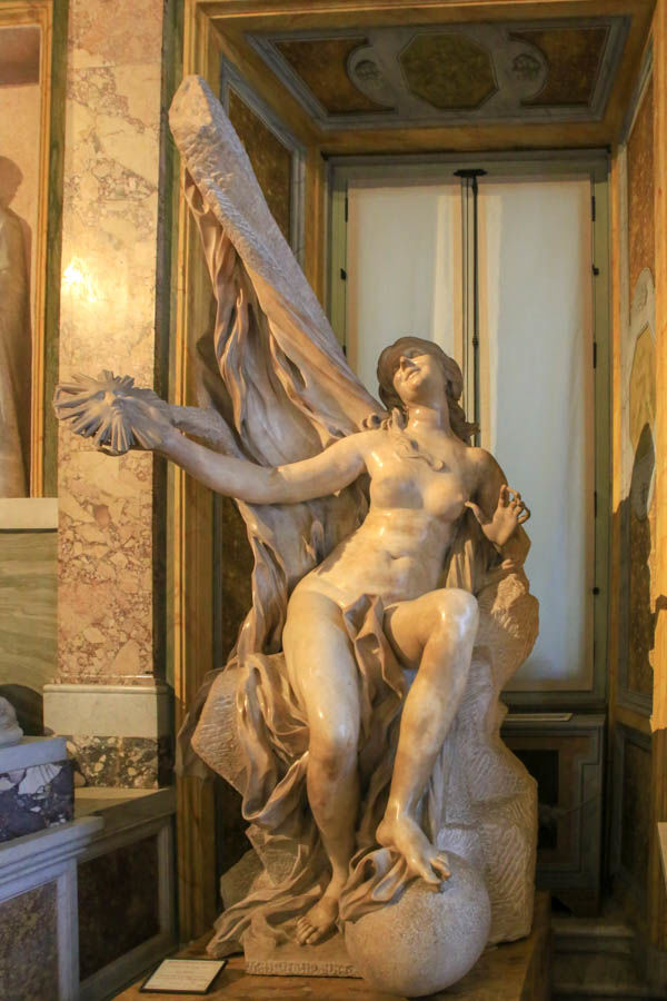 !La Verita - rzeźba przedstawiająca Prawdę odsłoniętą przez Czas - Galeria Borghese w Rzymie