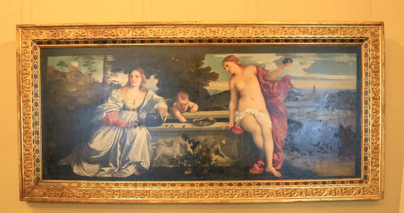 'Miłość niebiańska i miłość ziemska' Tycjan - Galeria Borghese w Rzymie