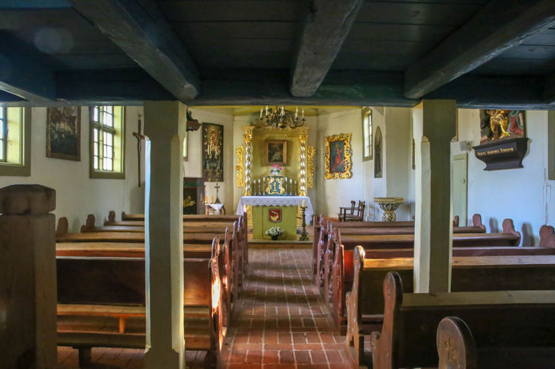 Zabytkowy kościół św. Judy Tadeusza w Lizakach - Wdzydzki Park Krajobrazowy