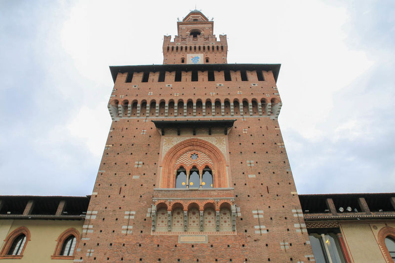 Torre del Filarete - Zamek Sforzów w Mediolanie