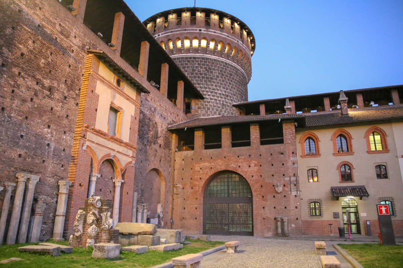 Zamek Sforzów w Mediolanie